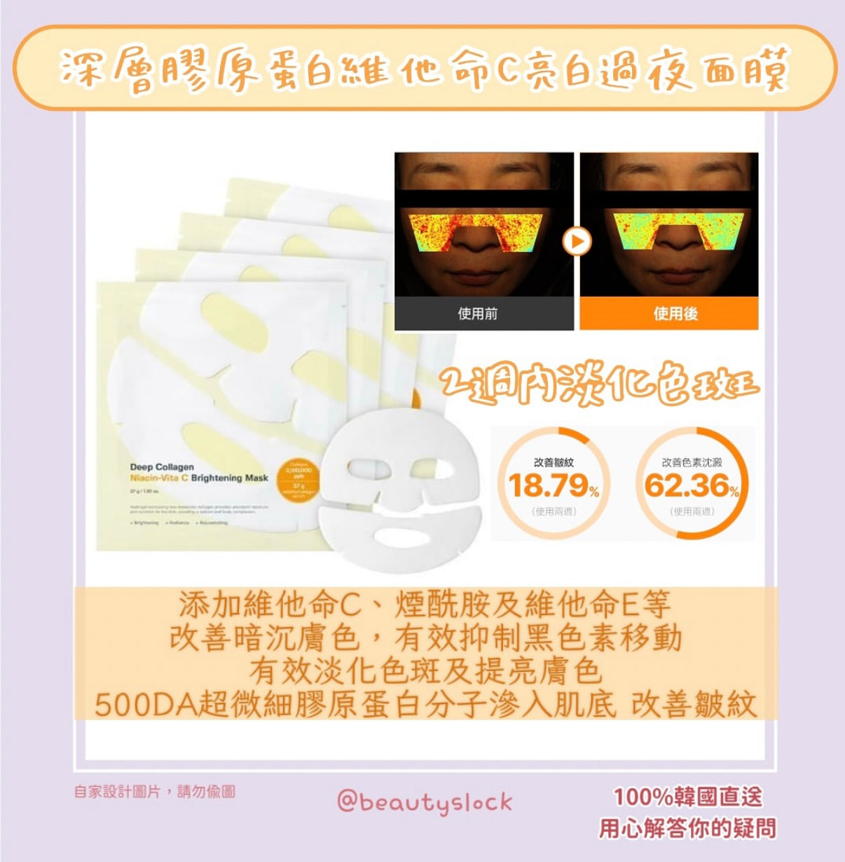 【最新第一位面膜】Sungboon editor過夜膠原蛋白面膜 4片裝