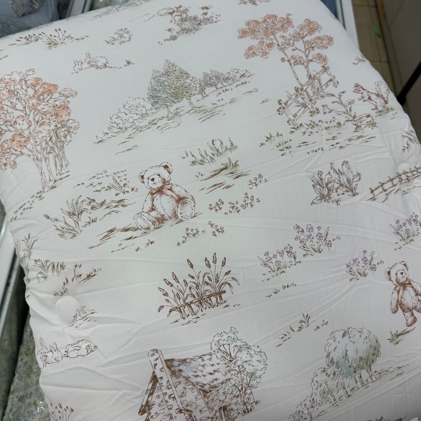 【韓國製冬被】素描風動物被 雙面製造 100%天絲+短絨毛