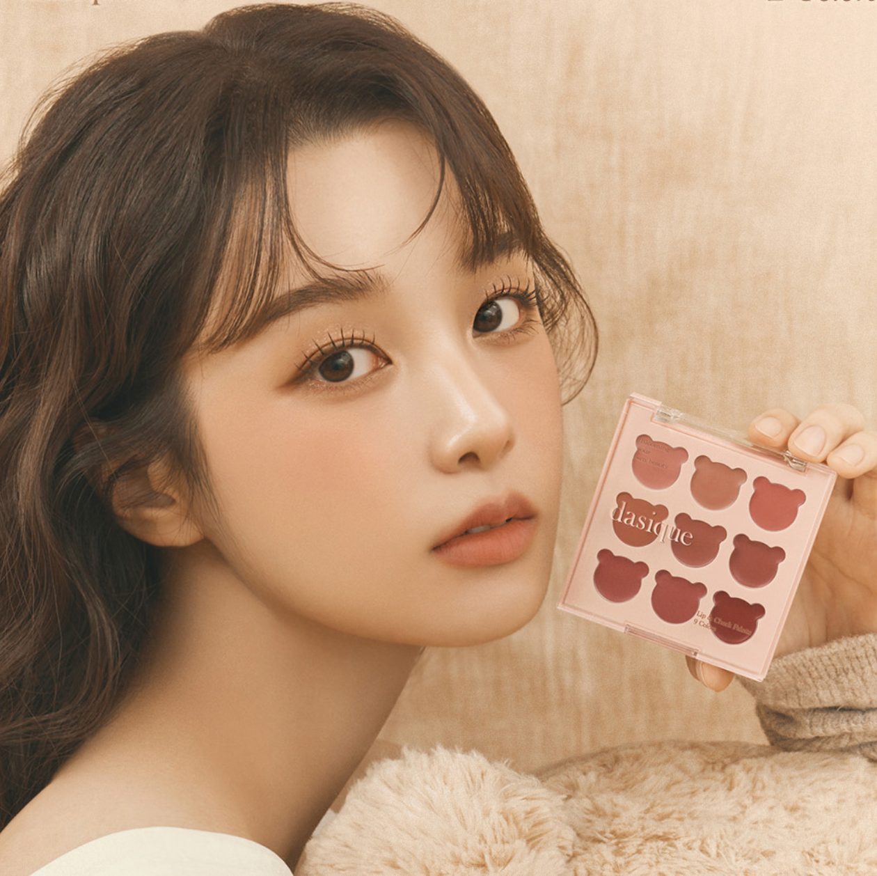 【現貨】Dasique mood painting lip & cheek palette 熊啤啤唇頰兩用盤🧸