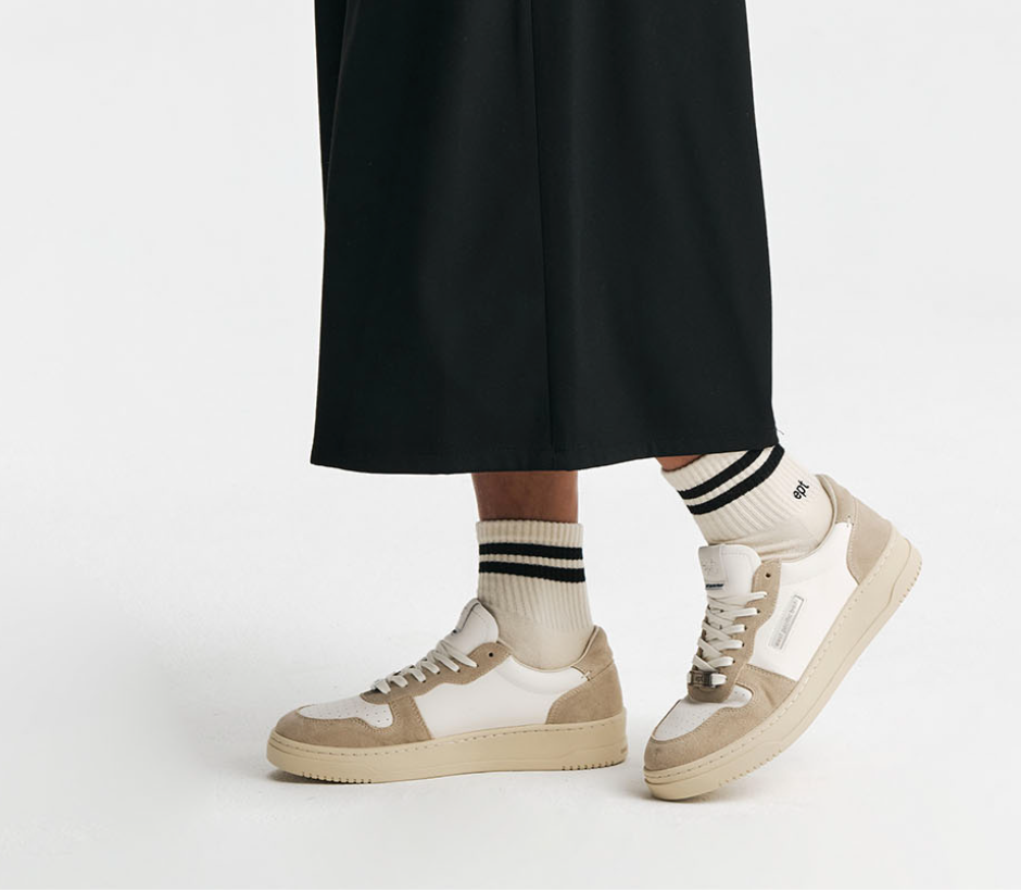 【行一萬步都OK】韓國潮牌EPT 經典款Court (Beige White)