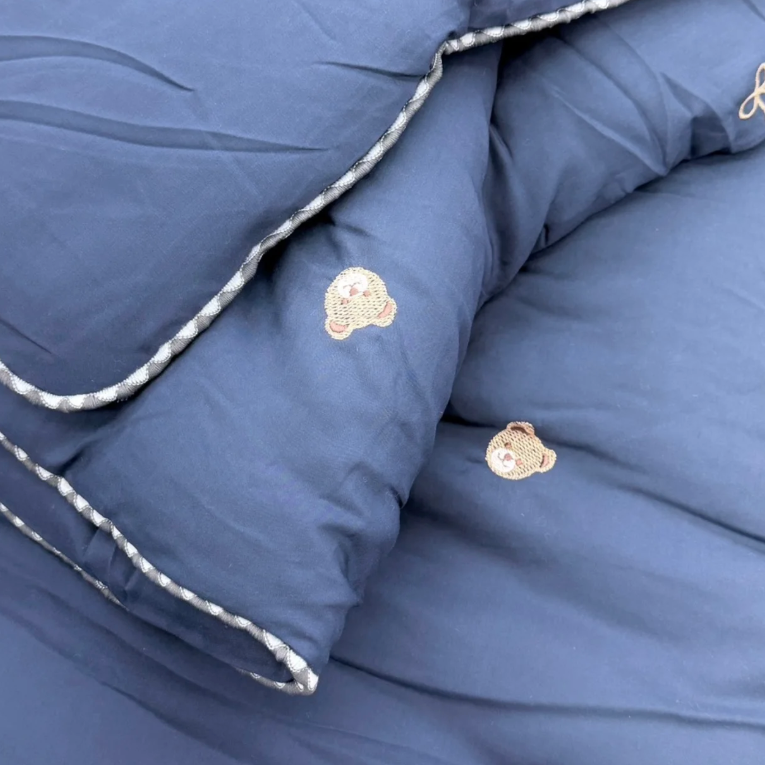 【韓國製四季薄被】蝴蝶結小熊四季薄被 100%天絲