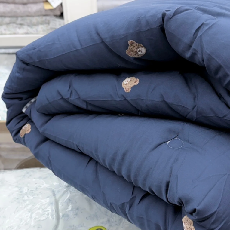 【韓國製四季薄被】蝴蝶結小熊四季薄被 100%天絲