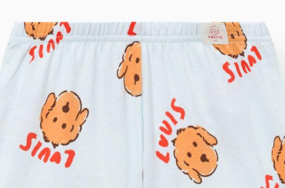 【六星級酒店指定品牌】小狗睡衣套裝（小童款）H614｜天絲40% 棉60%