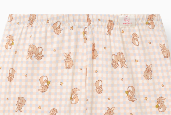 【六星級酒店指定品牌】兔子睡衣套裝（女童款）H611｜天絲47% 棉47% 聚氨酯6%