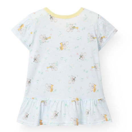 【六星級酒店指定品牌】音樂松鼠睡衣套裝（女童款）H620｜天絲40% 棉60%