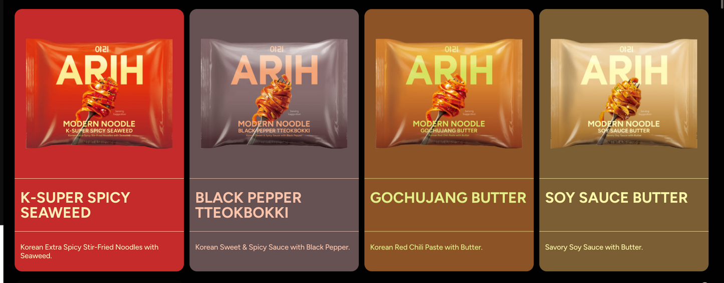 【BTS參與製作】ARIH Modern闊條拉麵 4包入