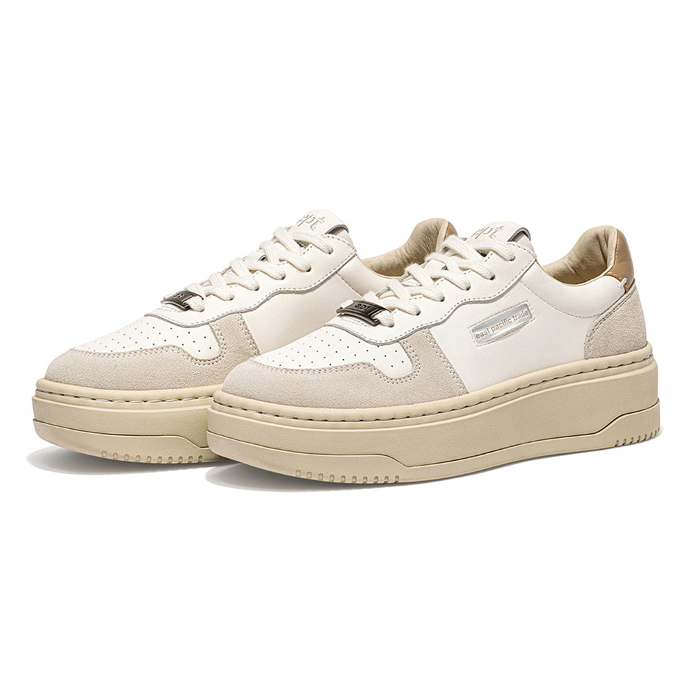 【行一萬步都OK】韓國潮牌EPT 經典厚底 Court High (Off White Tofu Brown)