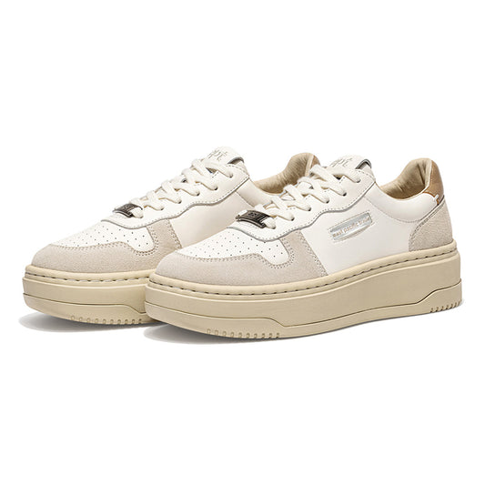 【行一萬步都OK】韓國潮牌EPT 經典厚底 Court High (Off White Tofu Brown)