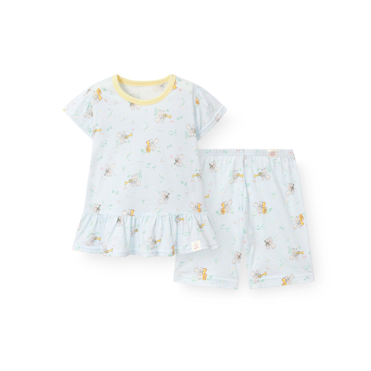 【六星級酒店指定品牌】音樂松鼠睡衣套裝（女童款）H620｜天絲40% 棉60%