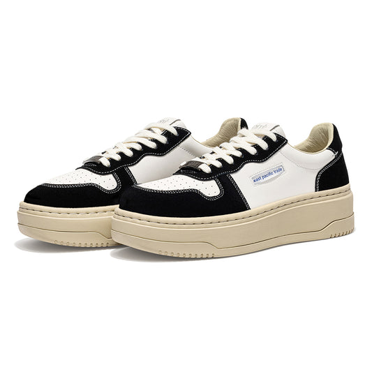 【行一萬步都OK】韓國潮牌EPT 經典厚底 Court High (Black Off White)