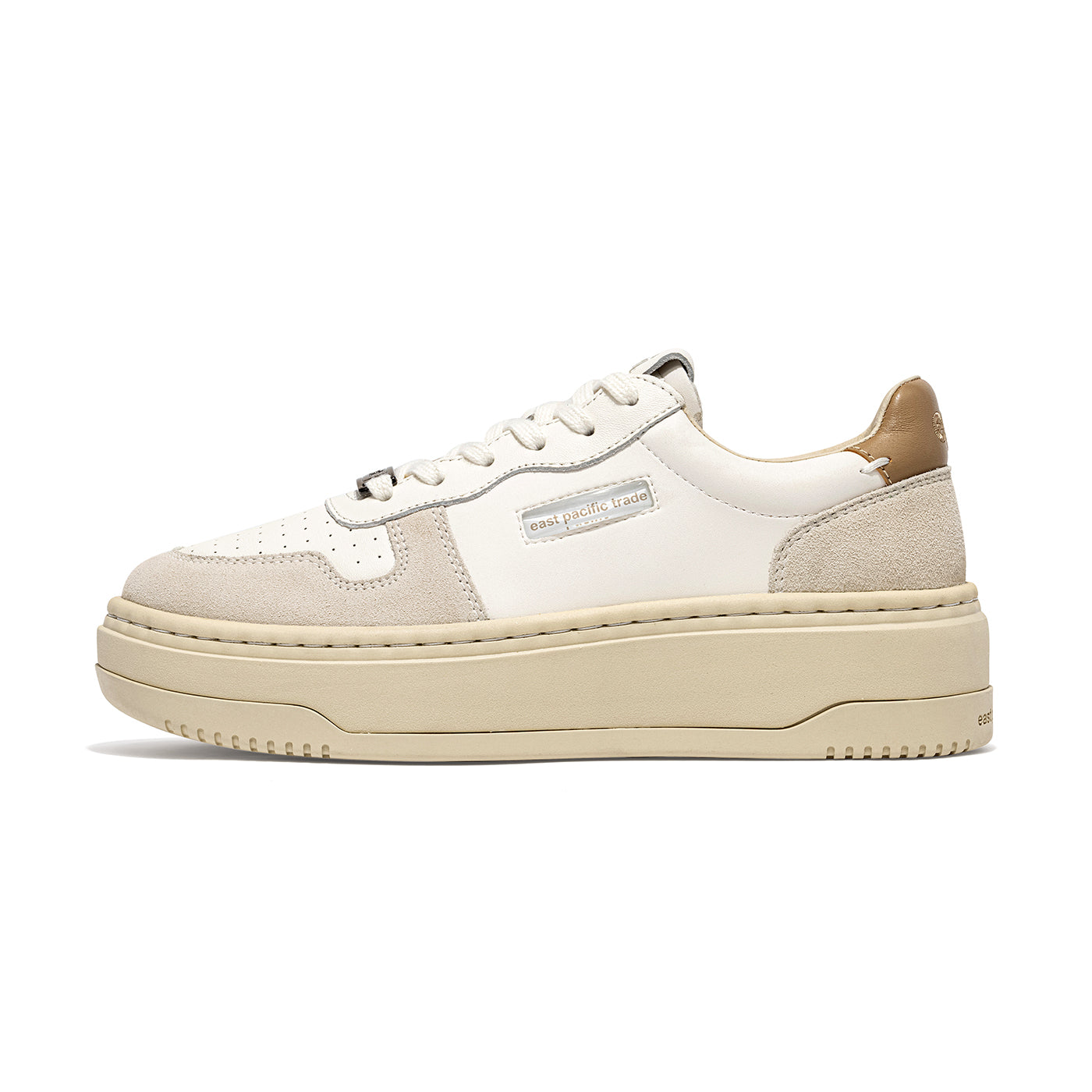 【行一萬步都OK】韓國潮牌EPT 經典厚底 Court High (Off White Tofu Brown)