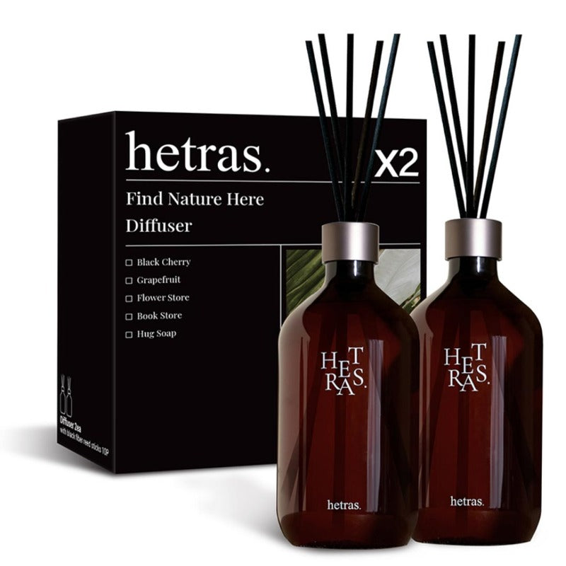 【清貨優惠】Hetras高級室內香氛擴香瓶500ml (1盒2枝)