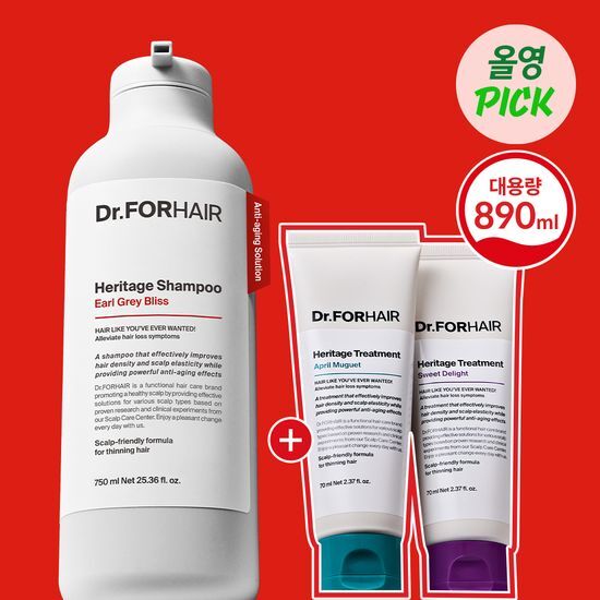 【OY職員推薦】Dr for Hair改善頭髮稀疏洗頭水+護髮素 幼髮適用