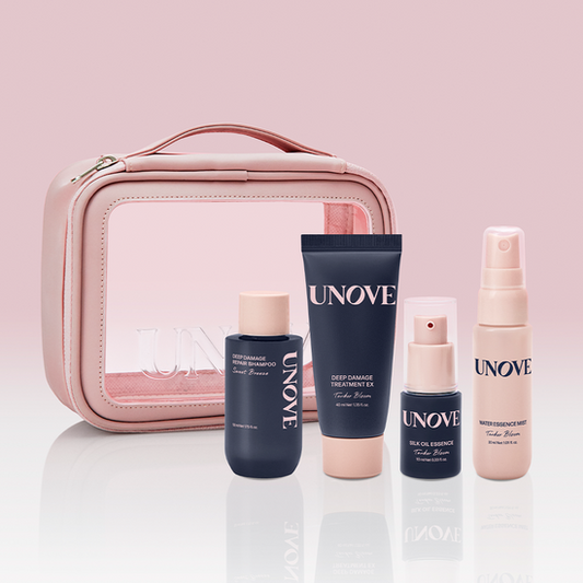 【旅行裝】Unove Travel Set（洗髮水52ml + 潤髮乳40ml + 精油10ml + 噴霧30ml）