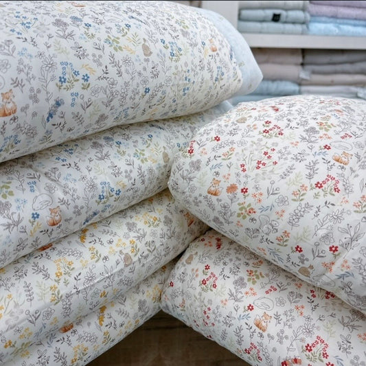 【韓國製四季薄被】森林晨霧小花四季薄被 100%天絲