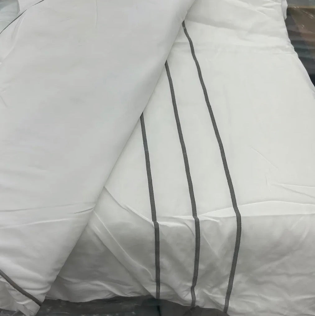 【韓國製雙面被】簡約風直紋雙面被（正面：100%天絲｜反面：100%涼感紗）