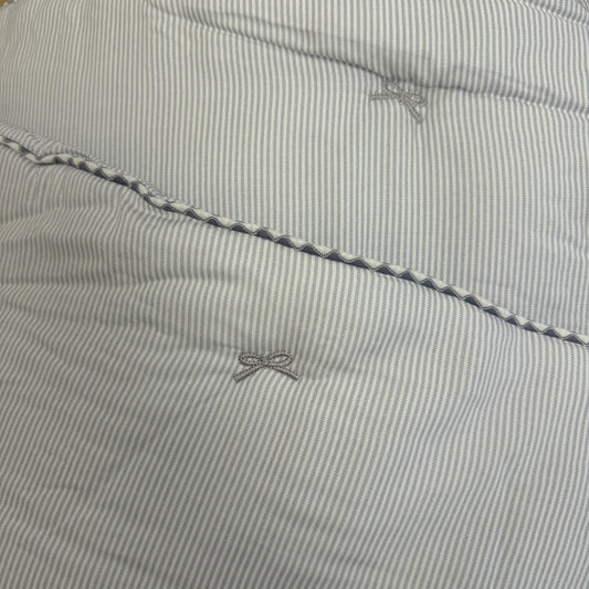 【現貨】刺繡蝴蝶結四季薄被 100%天絲 韓國製造