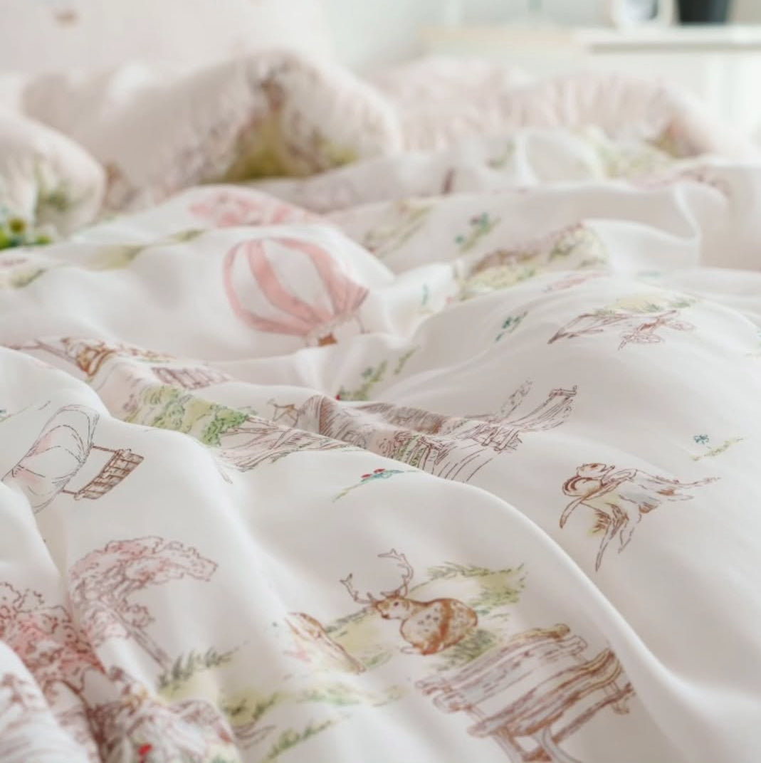 【韓國製四季厚被】童話繪本故事四季厚被 100%天絲