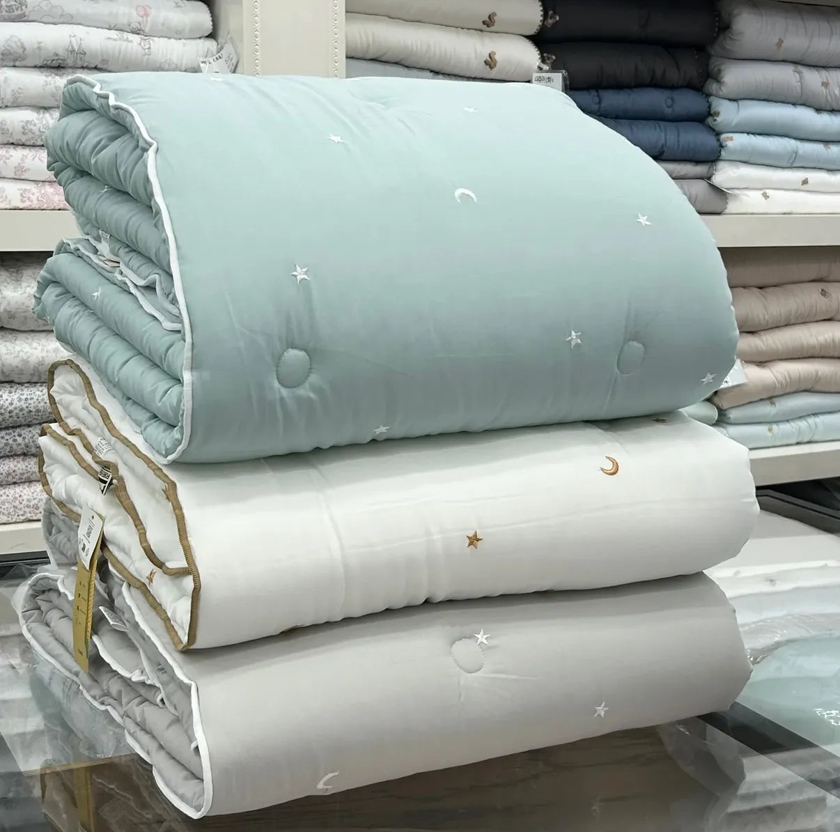 【韓國製四季薄被】日月星辰四季薄被 100%天絲