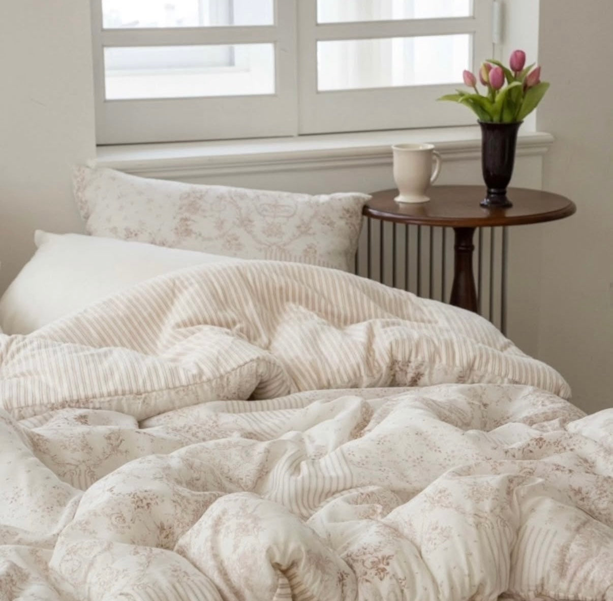 【韓國製冬被】 法式庭園冬被 正面100%天絲｜反面 短絨毛