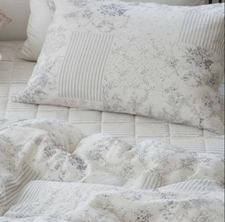 【韓國製冬被】 法式庭園冬被 正面100%天絲｜反面 短絨毛