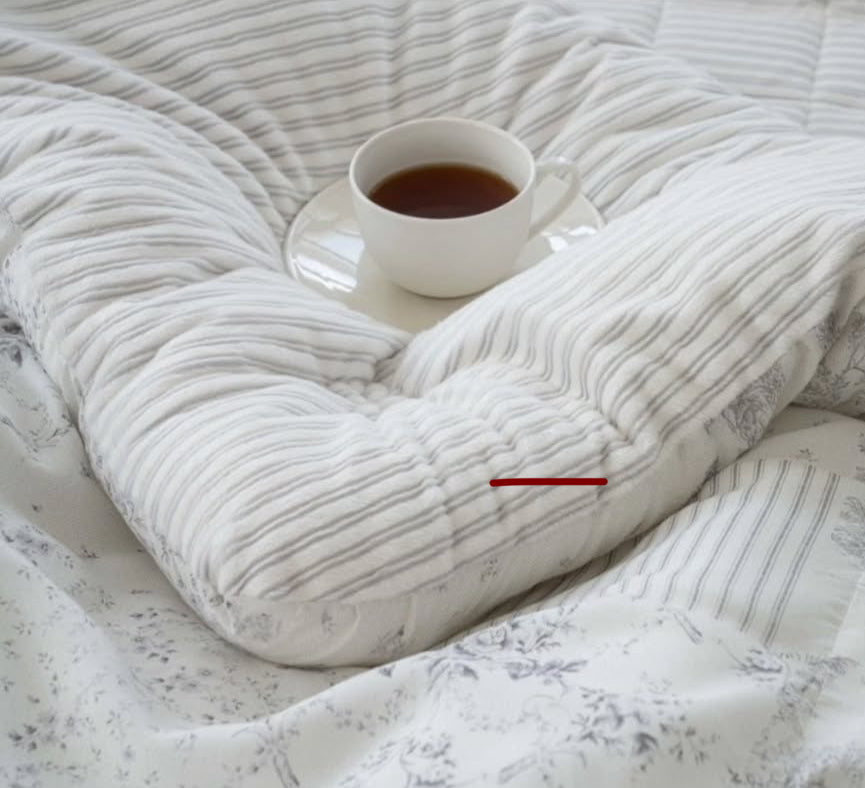 【韓國製冬被】 法式庭園冬被 正面100%天絲｜反面 短絨毛