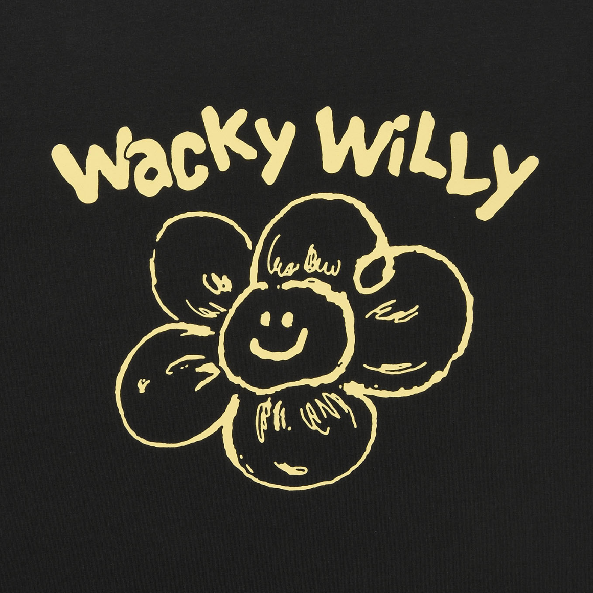 【可愛塗鴉風潮牌】Wacky Willy 男女款 大理花塗鴉T裇