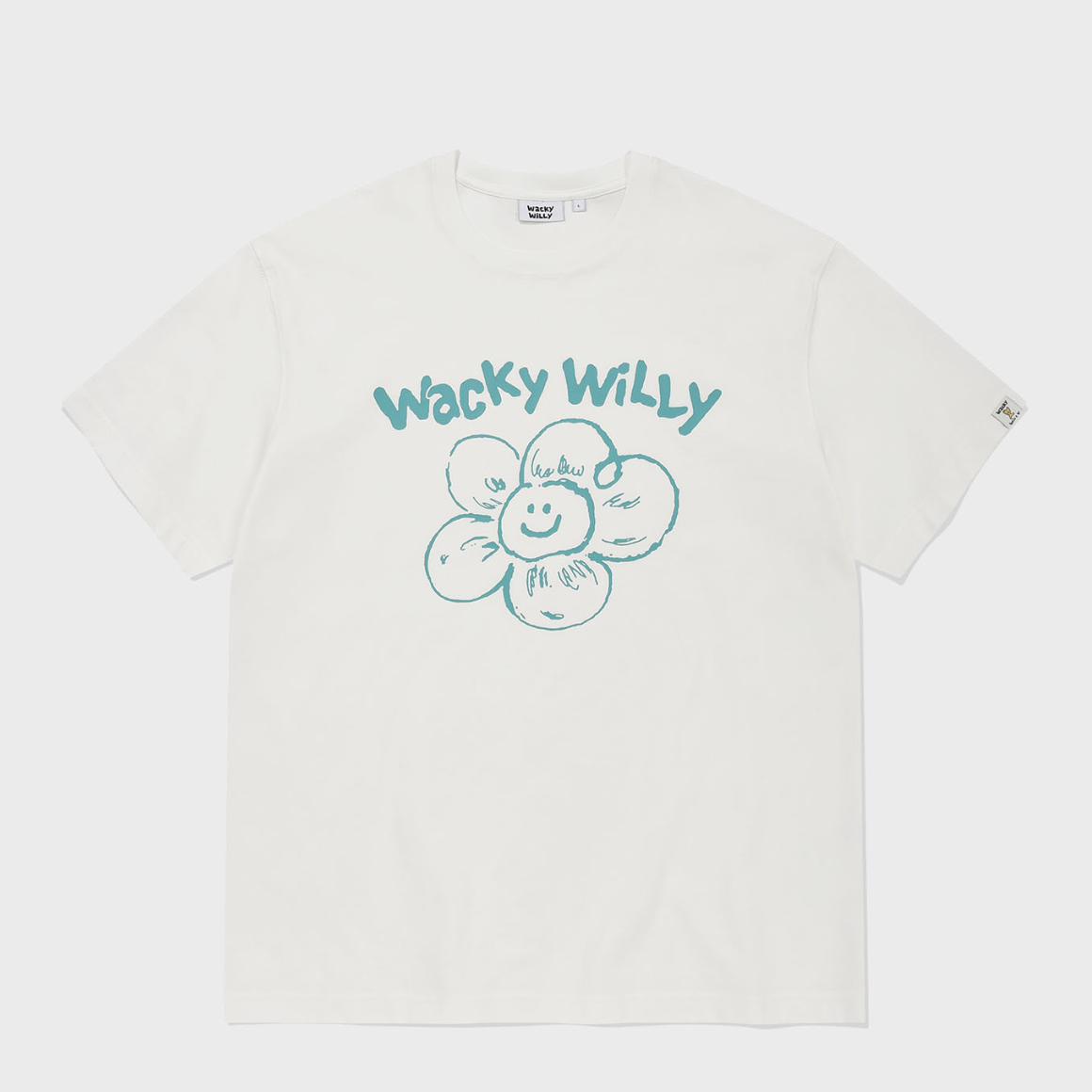 【可愛塗鴉風潮牌】Wacky Willy 男女款 大理花塗鴉T裇