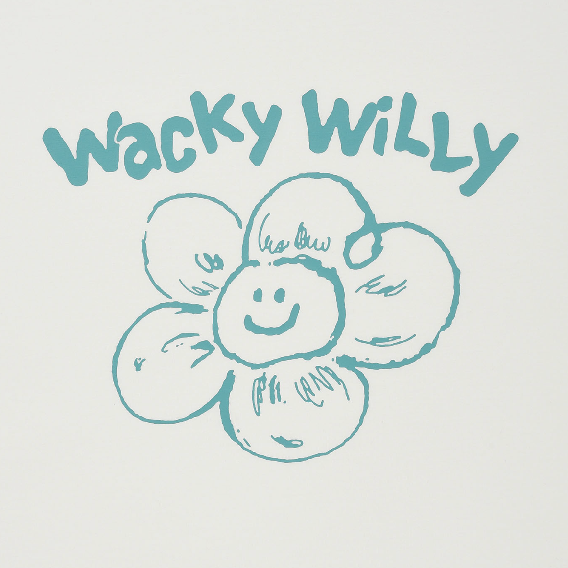【可愛塗鴉風潮牌】Wacky Willy 男女款 大理花塗鴉T裇