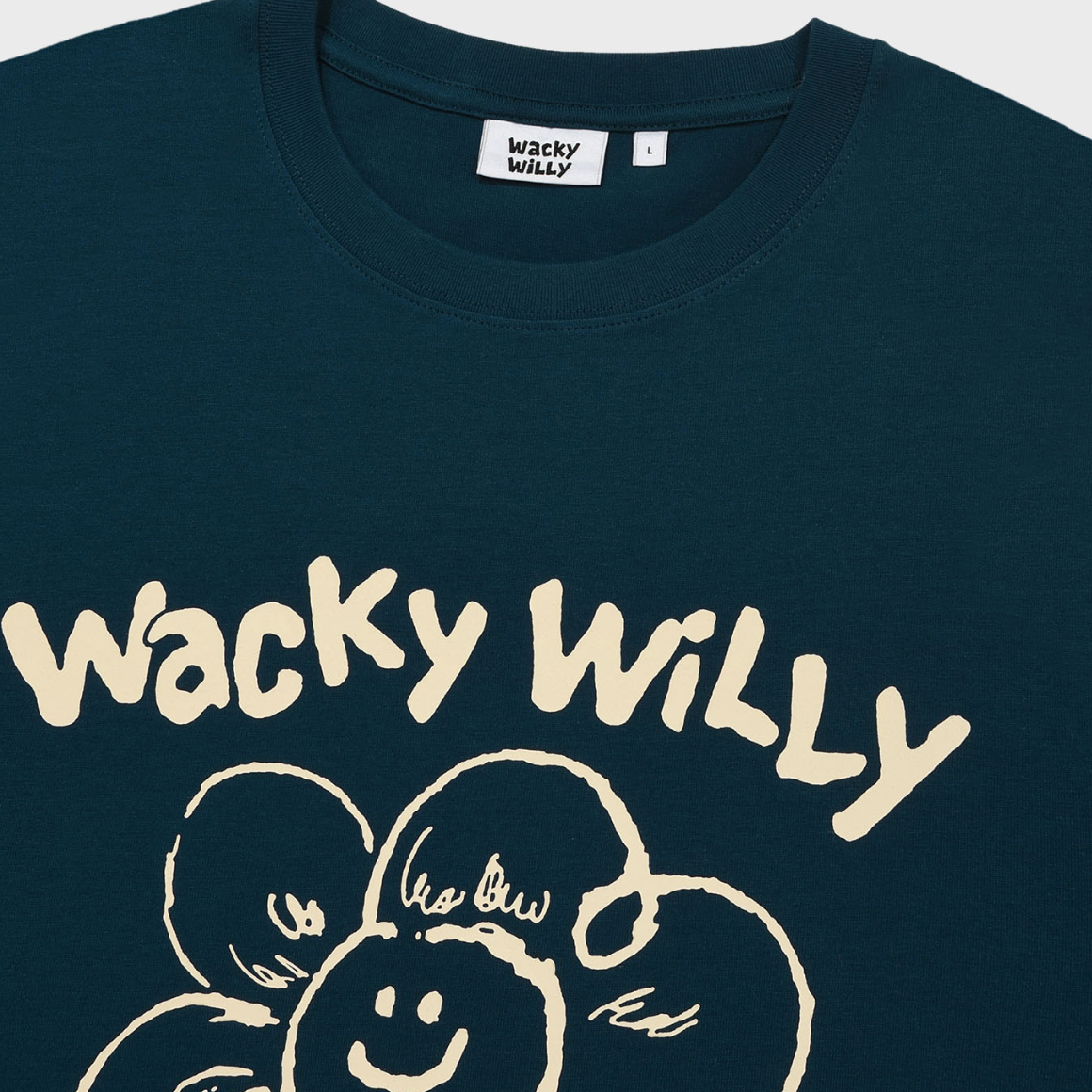 【可愛塗鴉風潮牌】Wacky Willy 男女款 大理花塗鴉T裇