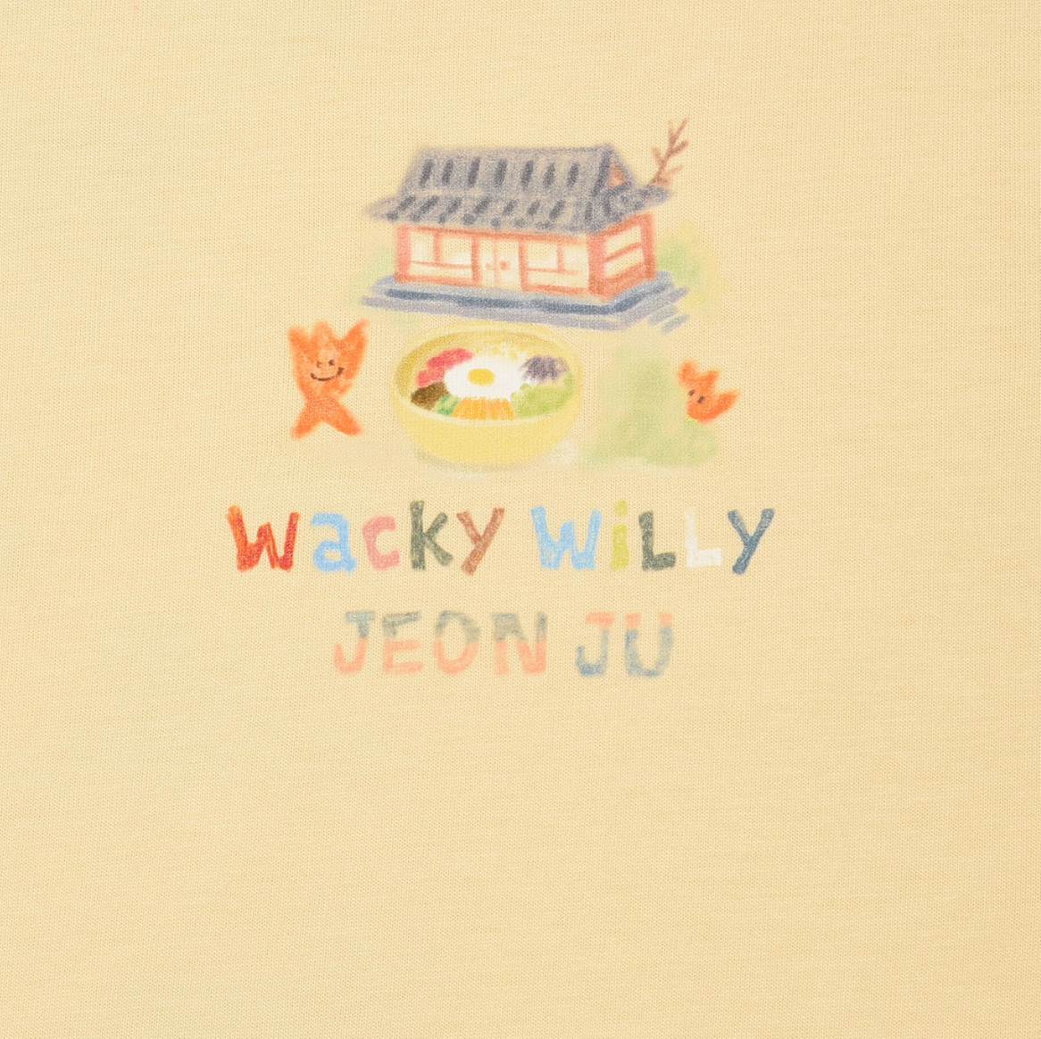 【可愛塗鴉風潮牌】男女款 Wacky Willy 旅行系列 全州韓屋村T裇