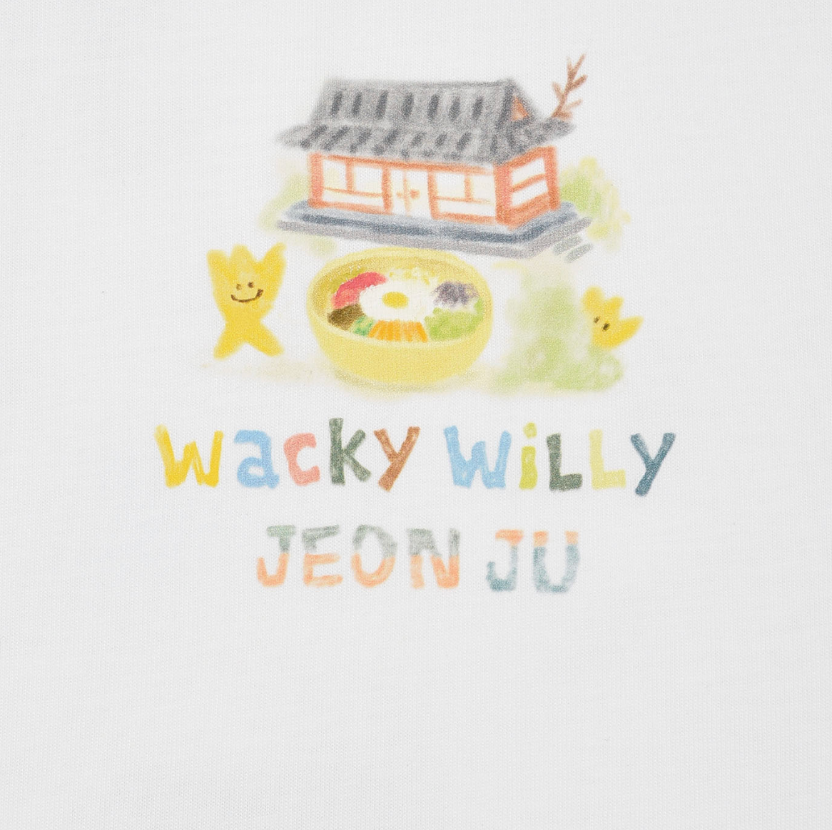 【可愛塗鴉風潮牌】男女款 Wacky Willy 旅行系列 全州韓屋村T裇