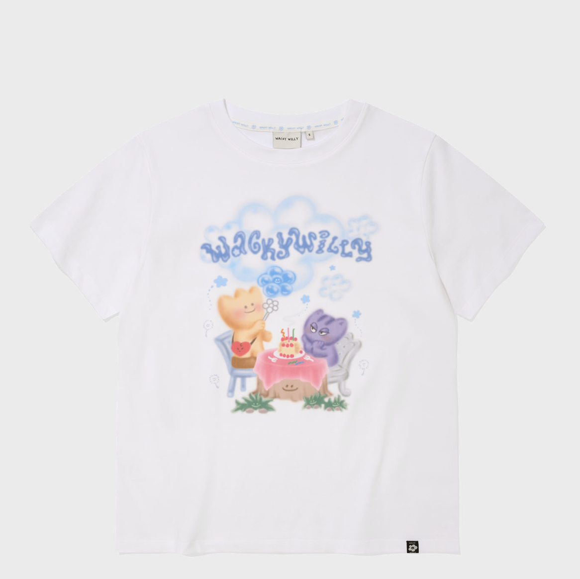 【可愛塗鴉風潮牌】女款 Wacky Willy 迷你生日會T裇