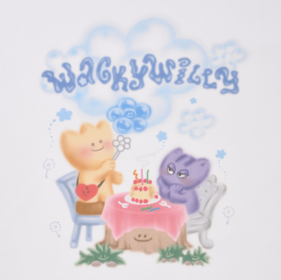 【可愛塗鴉風潮牌】女款 Wacky Willy 迷你生日會T裇