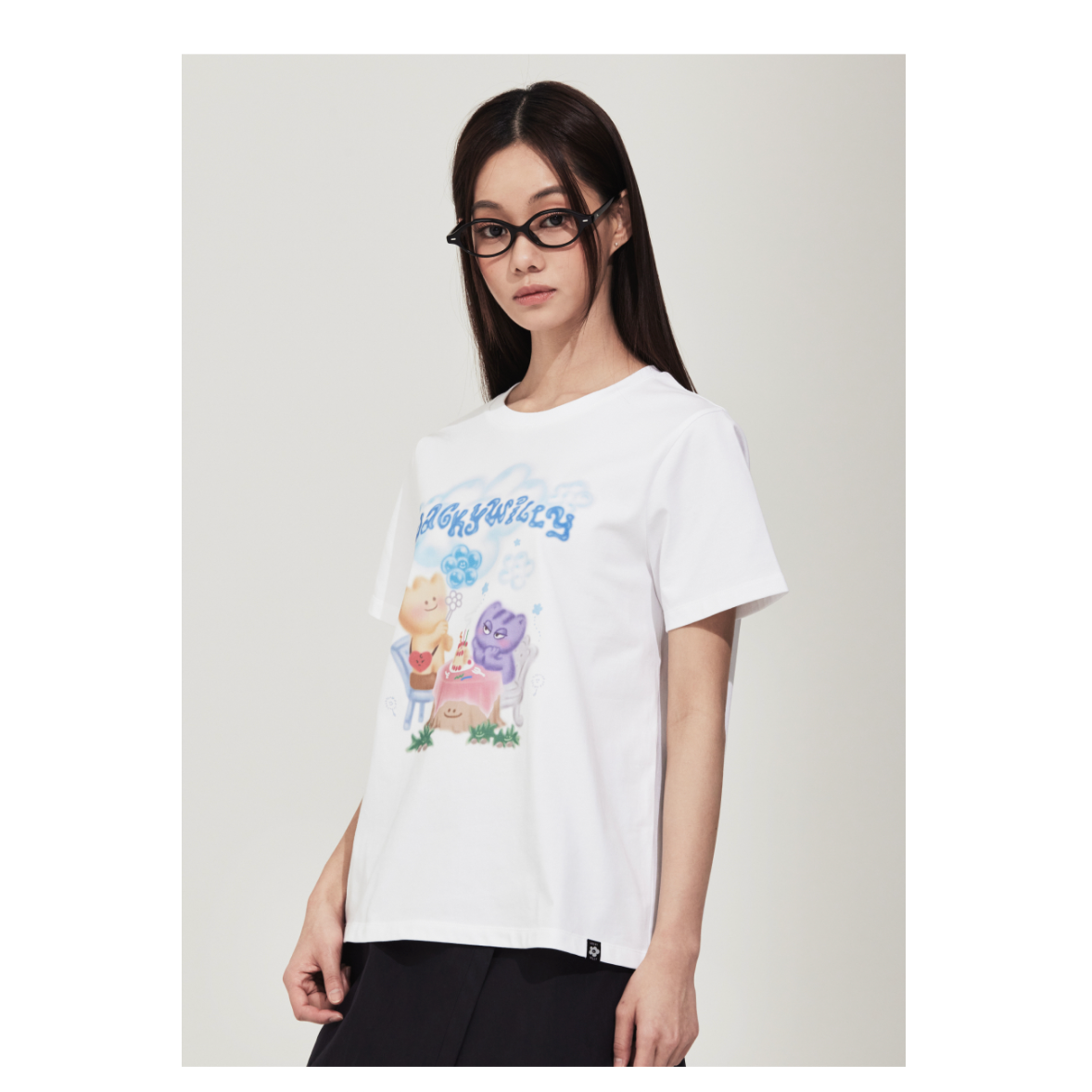 【可愛塗鴉風潮牌】女款 Wacky Willy 迷你生日會T裇