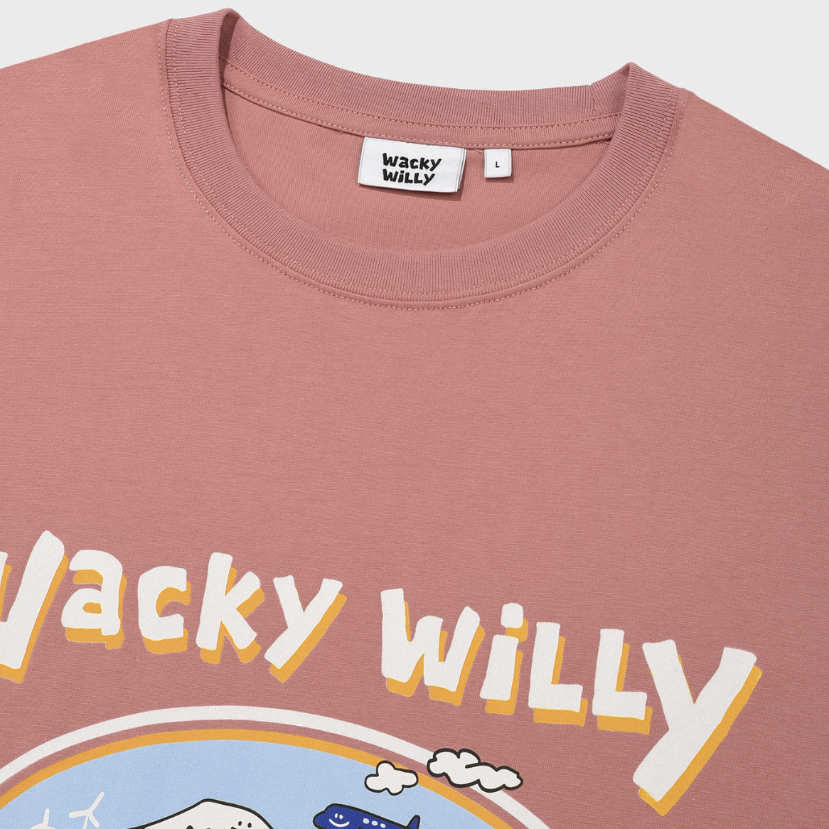 【可愛塗鴉風潮牌】男女款 Wacky Willy 旅行系列 濟州島T裇