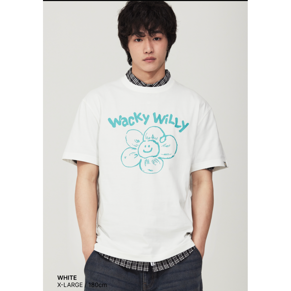 【可愛塗鴉風潮牌】Wacky Willy 男女款 大理花塗鴉T裇