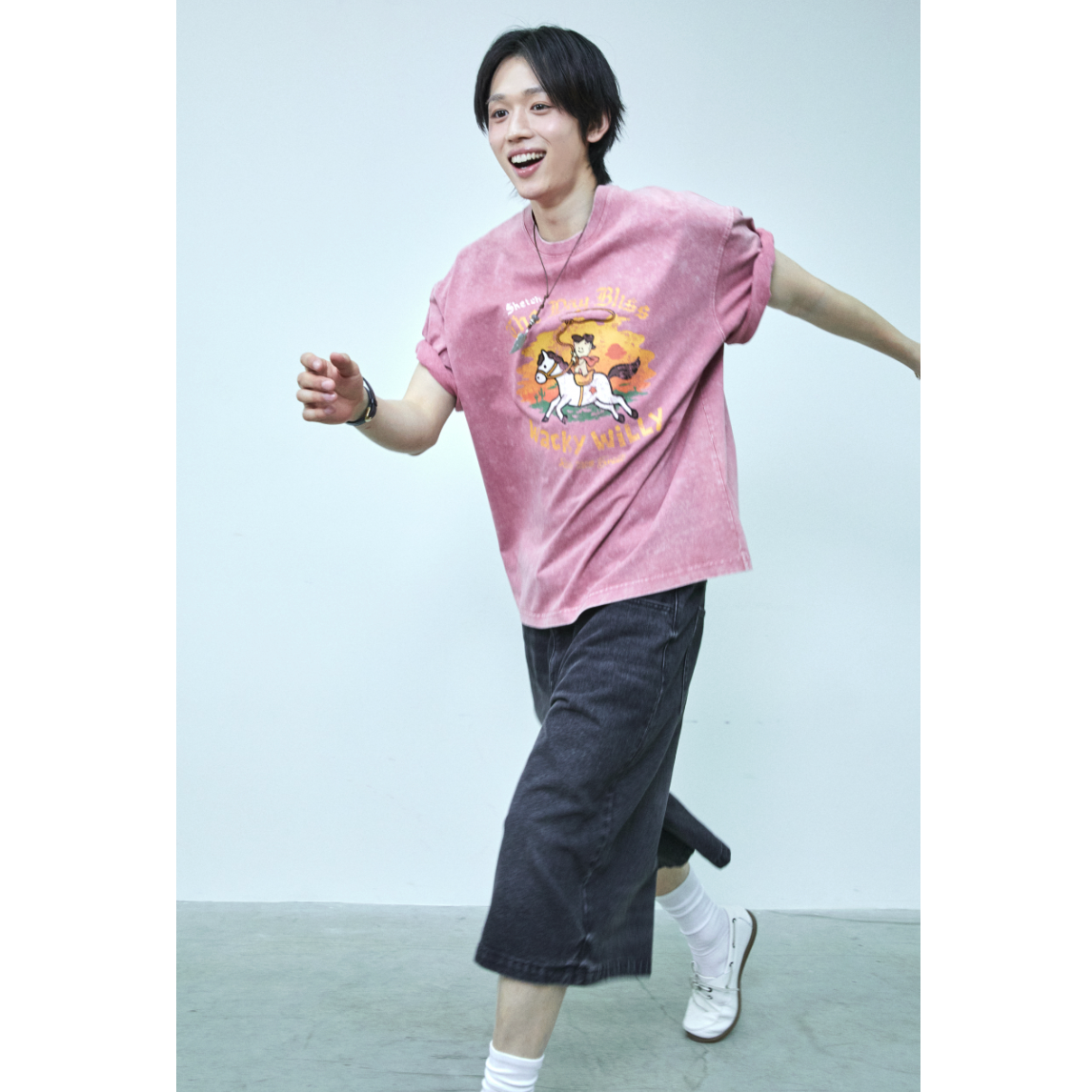 【可愛塗鴉風潮牌】男女款 Wacky Willy荒野牛仔款T裇