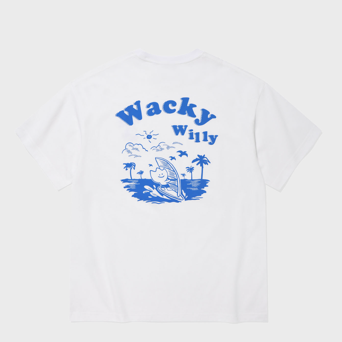 【可愛塗鴉風潮牌】男女款 Wacky Willy 小黃人滑浪款T裇