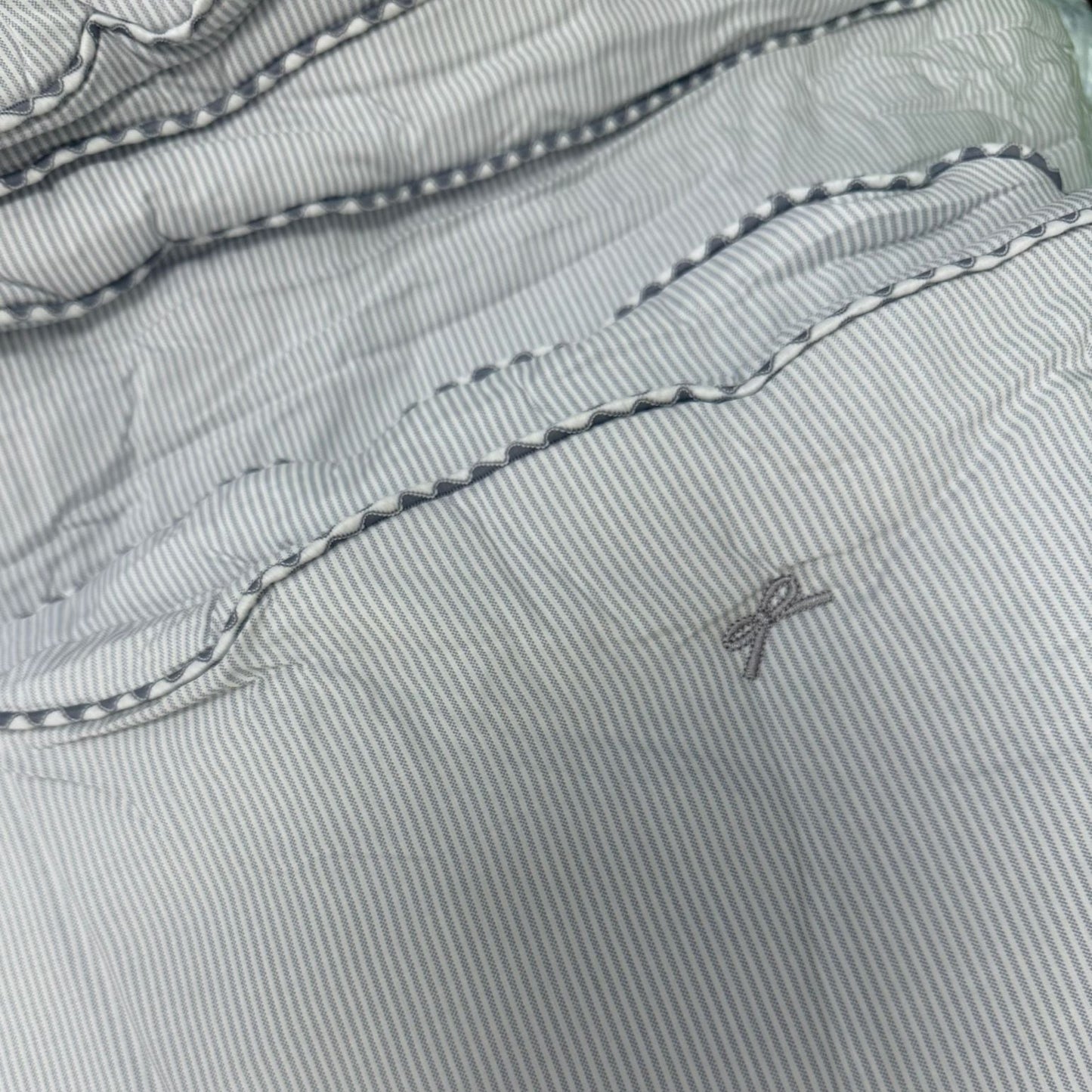 【韓國製四季薄被】刺繡蝴蝶結四季薄被 100%天絲 韓國製造